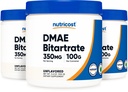 Nutricost tiszta DMAE- bitartarát por 100G (3 üveg)