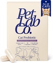 PetLab Co. Probiotikumok macskáknak, Support Gut Health, Alkalmi Hasmenés, Emésztési Egészség és Immuntámogatás - Könnyen használható - 30 gróf