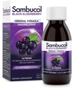 Sambucol Black Elderberry Sympon - Sambucus Elderberry Symple, Black Elderberry Liquid, Immune Support, Elderberry Sympon gyerekeknek és felnőtteknek, magas antioxidánsok, Gluten Free - Original Forma, 4 Fl Oz