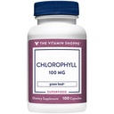 A Shoppe Chlorophyll 100 mg-vitamin - Természeti élelmiszer kiegészítés, zöld szuperételek, amelyek támogatják az immunrendszert és az energiatermelést, "természetes dezodor" (100 kapszula)