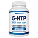 5- HTP 200 MG Per Serving Plus kalcium hangulatjavításra, alvásra - Támogatja a nyugalmat és a kikapcsolódást - 99% magas tisztaság - 120 kapszula - Arazo táplálkozás