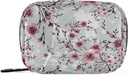 Naanle 7 napos Cherry Blossom Pill Organizer táska cipzár, hordozható heti eset, Compact mérete vitamin kiegészítés birtokos