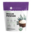 Kate Naturals Inulin Powder Organic from Blue Agave (8oz) Soluble Prebiotic Fiber for Coffee, Yogurt & Smoothie