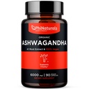 PhiNaturals Organic Ashwagandha Root kivonat Vegán kapszula egyenértékű 6000 Mg Root - Ashwaganda kiegészítés férfiak és nők számára 1500 Mg Per Serving 30 Servings - 500mg per Vegan kapszula 90 gróf