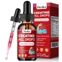 Kreatin HCL folyékony cseppek a férfiak és nők, kreatin hidroklorid L- karnitin, L- glutamin, BCAA, B12 vitamin és B6 izomnövekedés & Recovery- Vegan, vegyes Berry Flavor Flavor, 2 Fl Oz