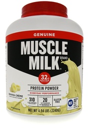 Muscle Milk Eredeti fehérje por, Banana Crème, 32g fehérje, 4.94 font, 32 adag
