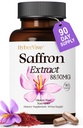 Saffron kiegészítők 88.5MG Woman 124; 90 Vegan Capsules, Happy Saffron kivonat Mood Energy Eye Focus Support for Women & Men, 100% Tiszta összetevők, Made in USA, Non-GMO & Gluten- Free