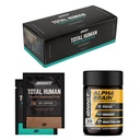 ONNIT Premium Alpha Brain Bundle - Nootropic Brain Supplement (30 Count) for Fókusz, Koncentráció és memória + Total Human Day and Night Vitamin Packs for Women and Women (30- napos ellátás)