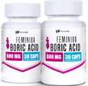Healthfare Feminiva Boric Acid Suppossuppossula 124; 2- Pack VAGINA 124; 30 VAGINA Supposive Each draft 124; 600mg
