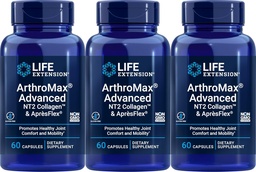Life Extension ArthroMax Advanced, NT2 Collagen & ApresFlex, 60 kapszula (3-as csomag)