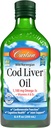Carlson - Cod máj olaj 1100 mg Omega- 3 s Plus Vitamins A & D3 - Wild Catch EPA DHA Omega 3 kiegészítés - Norvég sarkvidék, Fenntartható Skandináv halolaj folyadék, ízesítetlen, 250 ml (8,4 Fl Oz)