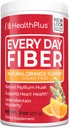 Health Plus Every Day Fiber Digestive Support | No Artificial Flavors | Daily Fiber for Toxin Elimination To Reduce Bloating | Psyllium Husk | Orange Flavor | 9 Ounces, 36 Servings.