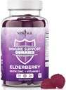 NEW AGE Immunrendszer támogató gumik - Sambucus Black Elderberry Gumies C-vitaminnal és cinkkel (Immune Support 60 Gumies)