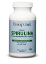 BioOptimal Organic Spirulina Tablets - Organic, Non-GMO, No Additives or Fillers - 500mg Premium Quality Dietary Supplement Vitaminokkal, Ásványokkal és Antioxidánsokkal (240 tabletta)