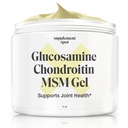 Glucosamine Chondroitin MSM Gel (4 oz) - glucosamin, Chondroitin, MSM & Bromelain a női és férfi közös egészség támogatására (90 napos ellátás)