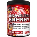 EVL BCAA Lean Energy Powder - Pre Workout Green Tea Fat Burner Support with BCAA Amino Acids and Clean Energizers - BCAA Powder Post Workout Recovery Drink for Lean Muscle Recovery - Gyümölcs Punch