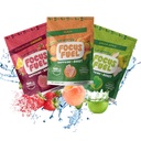 FocusFuel Energy Chews - Trial Size Variety Pack (9 Servings) - 100mg koffein + Alpha GPC + L- Theanine + B12, Magnézium - Peach, Green Apple, Strawberry Lemonade Flavor - No Crash or Jitters