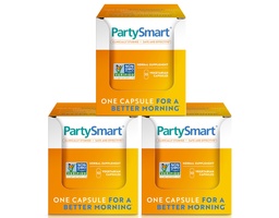 Himalaya PartySmart, 10 db egyedi kapszula - Alkohol Boncolás Májtámogatás egy jobb reggel után - Növény alapú, Vegan, Non-GMO, Gluten Free, Clinical Studed (3-as csomag)