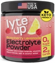 Nutriana Keto Electrolytes Powder No Sugar - Zero Carb & Zero Calorie Electrolyte Drink Mix - Sugar Free Electrolytes for Hydration Powder - Sugar Free Electrolytes for Hydration Powder - Fasting Electrolites Raspberry Lemonade Flavor