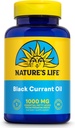 Nature 's LIFE Black Currant Seed Oil 1000mg - Black Currant Oil, Natural Source of Omega 6 Gamma Linolenic Acid (GLA) and Omega 3 Alpha- Linolenic Acid (ALA), 60- Day Garancial, 60 Servings, 60 Softgels