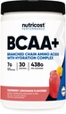 Nutricost BCAA + hidratációs por (málna lemonádé) 30 szervadékok - elágazó láncú aminosavak hidratációs komplexum - gluténmentes, nem-GMO