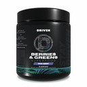 Driven B & G Berries & Greens Superfood Powder, 30 Servings - Organic Plant-Based Formula with Probiotics & Digestive Enzimes - Támogatja a helyreállítást, egészséges emésztést, és immunfunkció