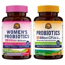 Vitaliown Probiotic Bundle (Pack of 2) - 124; Women 's Probiotics 120 Billion (Pt 1) & Probiotics 60 Billion (Pt 2) - 124; Fluor Stable - 124; Digestive & Women' s Health - 124; 30 Servings Each