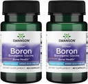 Swanson Boron az Albionból - Boroganic Glicin kiegészítés Támogatása Joint Health & Bone Health - Magas abszorpciós képlet Lehet, hogy támogatja az általános egyensúlyt - (60 kapszula, 6mg minden egyes) (2 csomag)