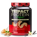 Nutropology TRIPACT Vegan Protein Powder - Organic Pea, Rice & Pumpkin Protein, BCAA & Glutamin Plant-based Meal helyettesítési Shakes for Muscle Recovery & Immunity, Mogyoróvaj & Vanilla, 20 Servings