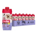 SlimFast fehérje shake a koffein, karamell Macchiato- 20 g fehérje, étkezés helyettesítése Shakes, magas fehérje alacsony szénhidrát és alacsony cukor, 24 vitaminok és ásványi anyagok, 12 gróf (csomag 1)