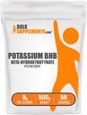 BulkSupplements.com Kálium BHB Powder - Beta - HydroxyButyrate Powder, BHB Supplement - Unflavored & Gluten Free, 9g per Serving, 500g (1,1 £) (1 db-os csomag)