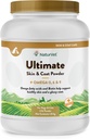 NaturVet Ultimate Skin & Coat Puder Ergänzung für Hunde & Katzen – Inklusive Omegas 3, 6, 9, Biotin, Vitamine – Für gesünde Hundemäntel, Katze Haut – Tasty Food Topper für Haustiere – 4 lbs.