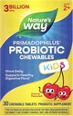 Természet módja Primadophilus Probiotic Chewables for Kids, Támogatja az egészséges táplálkozás Flora *, a Kids Ages 2 +, 3 milliárd CFU, 30 Cherry ízesített rágótabletta (Packaging May Vary)