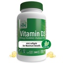 Gesundheit Thru Nutrition Vitamin D3 10.000iu 360 Mini Softgels für maximale Leistung Jahr Versorgung | 250mcg Cholecalciferol | 3rd Party Getestet | Non-GMO USP Grad in Bio-EVOO | Immungesundheitsunterstützung