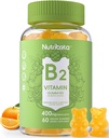 Cukor mentes B2-vitamin Gummies- Riboflavin 400 mg 200mg magnézium, CoQ10 felnőttek és gyerekek, Vegan, 60 gróf