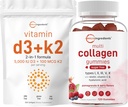 Mikro összetevők D3-vitamin 5,000iu + K2 100mcg Softtels & Multi Collagen Peptides Gummees Bundle Pack