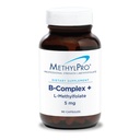 MetilPro B- Complex + L- Metilfolát 5 mg - Metilezett B-vitamin Komplex nők és férfiak számára, Celluláris Energia támogatás foláttal, Niacin és Biotin, VIT B kiegészítés - 90 Vegán kapszula