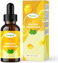 Phytoral Organic Lemon Balm Leaf Liquid Extract for Immune Support - Lemon Balm Tinkture for Mood & Relaxation Support - Organic Tinkture Leaf Drops for Recept & Kids Dietary Supplement - 60 ml