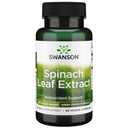 Swanson Spinach Levélkivonat - Gyógynövény kiegészítés az egészséget népszerűsítve - Zöld élelmiszerek Formula w / Jótékony Thylakoid & Chlorophyll - (60 Veggie Capsules, 650mg Each)