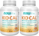 Most kiegészítők, Kid Cal kalcium citrát, magnézium és D-vitamin, Tart narancs, 100 rágótabletta, csomagolás május Vary (2-es csomag)