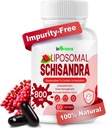 800MG Schisandra Organic Extract, Schisandra Supplement, Schisandra Berry Softgels for Energy Support, Life Health, Antioxidáns Védelem & Digesztikus Wellness - 60 Softgels, Made in USA