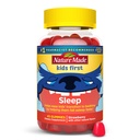 A természet tette a gyerekeket első alvás Melatonin Gumies, 100% gyógyszermentes alvástámogatás, gyerekek alvás gumik nyugtató alvás, 45 gróf