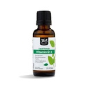 Teljes élelmiszerpiac, D3-vitamin Folyékony menta Flavor 1000NE, 1 OZ