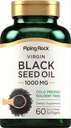 Piping Rock Black Seed Oil Softgel Capsicum 124; 1000mg