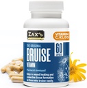 ZAX 'S Bruise- vitamin gyógyszerész kifejlesztett véraláfutásos kiegészítők erős véraláfutásos duzzanat csökkentő, cink, K-vitamin, D3, aszkorbinsav, Citrus Bioflavonoidok, 60 Caps, Combine Arnica Bruise Cream