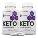 (2 csomag) Optimal Keto Pills 1275MG New & Javított Formula Apple Cider Ecet Extra Virgin Olive Oil Powder Green Tea Level 120 kapszula