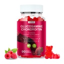 Glucosamine Chondroitin Gumies - 3000MG Extra Strength Joint Support Supplement with MSM & Elderberry, Rugalmasság, Antioxidáns Immun Support Gumi Felnőttek, Férfiak és Nők - 90 Málna Gumies