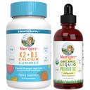 MaryRuth 's Vitamin K2 + D3 Gummees (Peach Mango & Ariquot) & USDA Organic Probiotic Drops