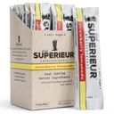 Superieur Electrolyte Powder Packets - Vegan Electrolyte Hydration Powder w / Sea Minerals- Keto Friendly, Non-GMO, Zero Sugar Electrolyte Supplement- Healthly Sports Drink- Strawberry Lemonade (14 csomag)