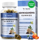 Totaria Sugar Free Ashwagandha Filled Gummies 2500mg w/Vitamin D3, Magnesium Glycinate, Rhodiola, Ultra Strength Ashwa Root Supplements für Damen & Wen, für Entspannung, Energie, Blueberry Flavor